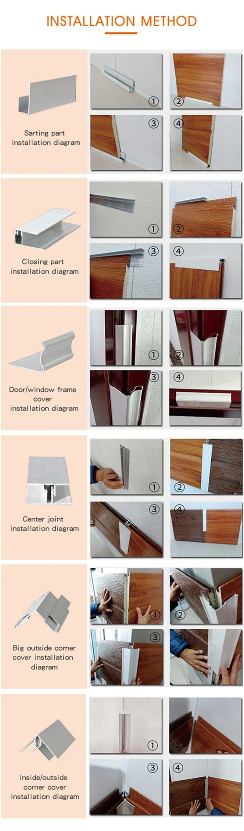 waterproof cladding wall panel decorative